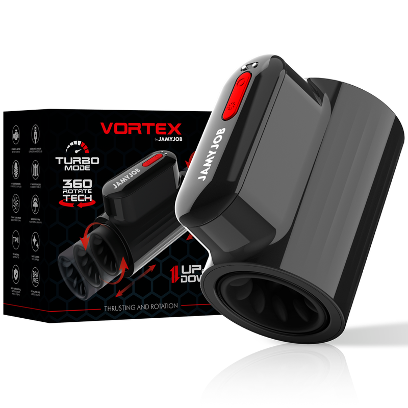 Jamyjob-Vortex Thrusting And 360 Rotate Tech Turbo Mode Masturbator
