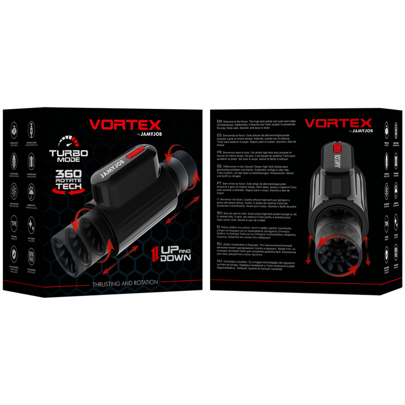 Jamyjob-Vortex Thrusting And 360 Rotate Tech Turbo Mode Masturbator