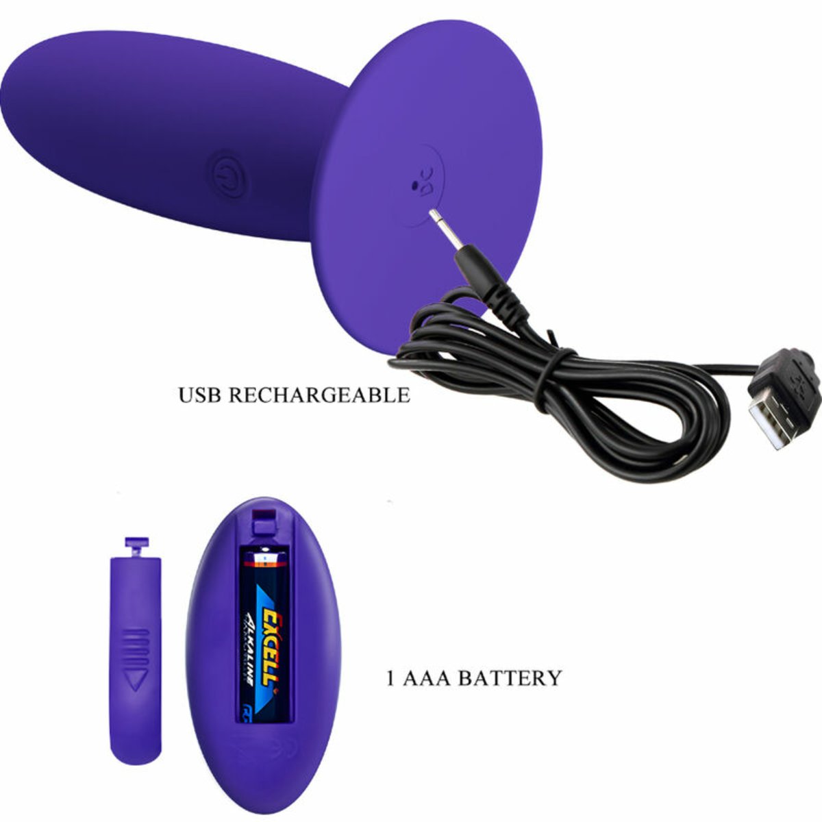Pretty Love Anal Plug Vibrator & Remote Control
