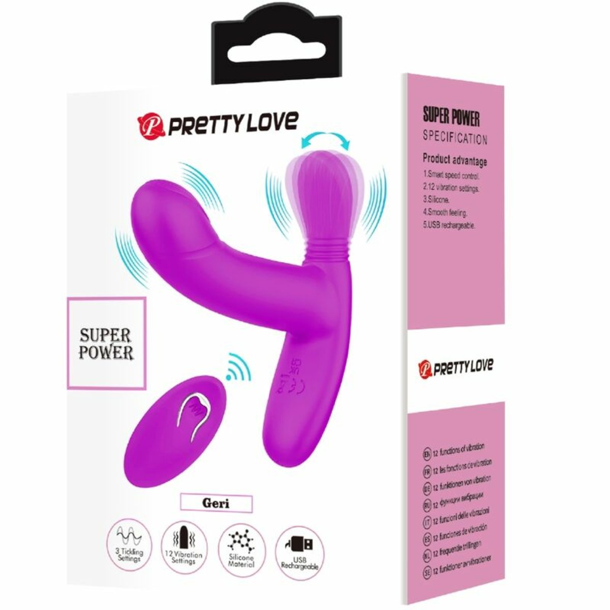 Pretty Love Clitoris Massager & Remote Control