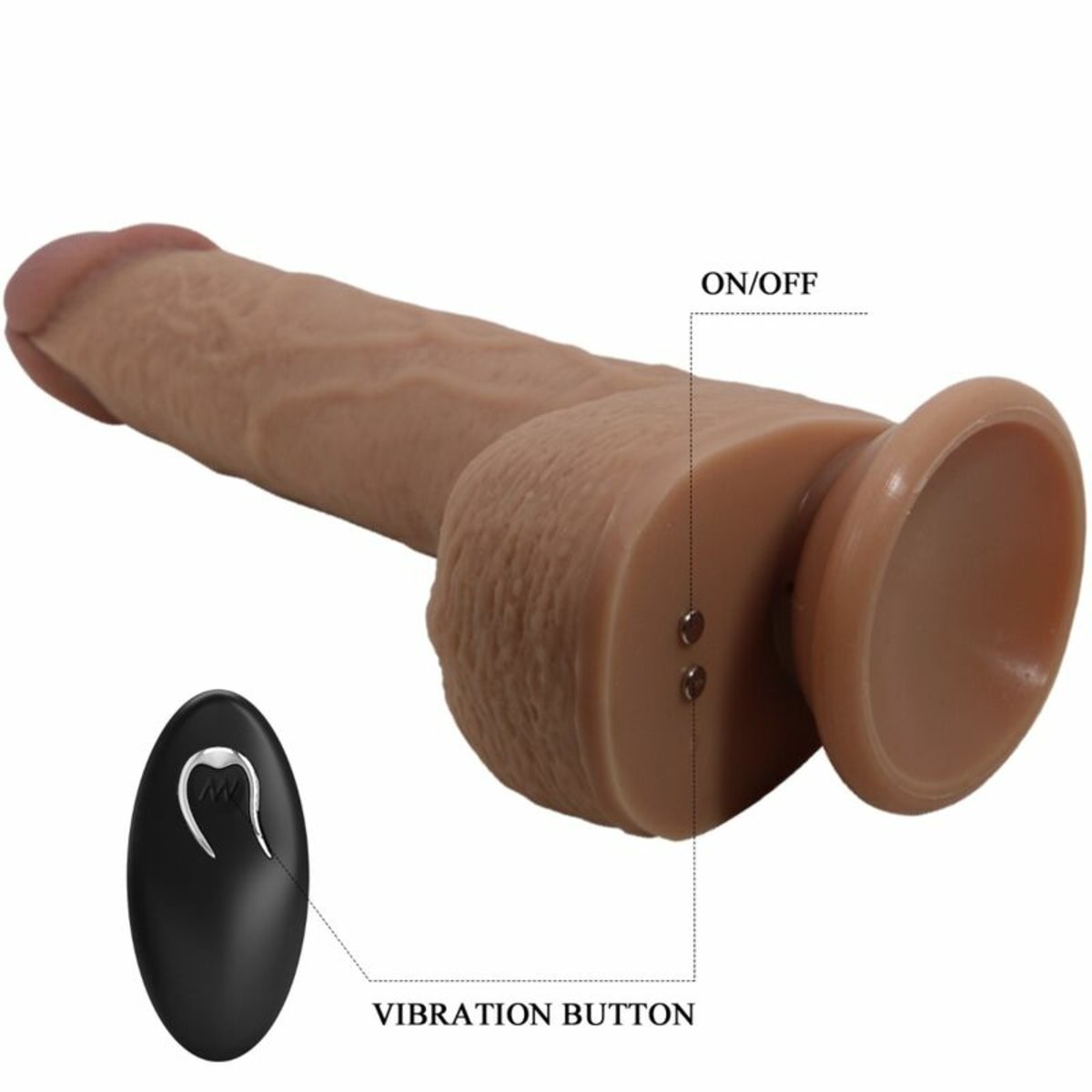 Pretty Love Tommy Realistic Dildo Vibrator 22.5cm