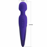 Pretty Love Wand Vibrator Violet Heat Effect