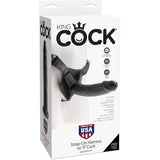 King Cock and Harness 9inch Black Dildo