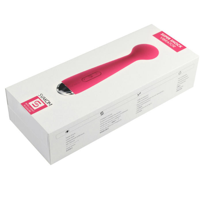 Svakom Emma Mini Wand Massager Vibrator Plum Red