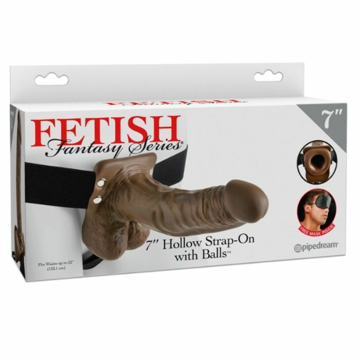 Fetish Fantasy 7" Hollow Strap-On With Balls