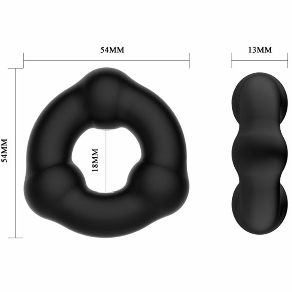Crazy Bull Super Soft Nodulated Silicone Cock Ring