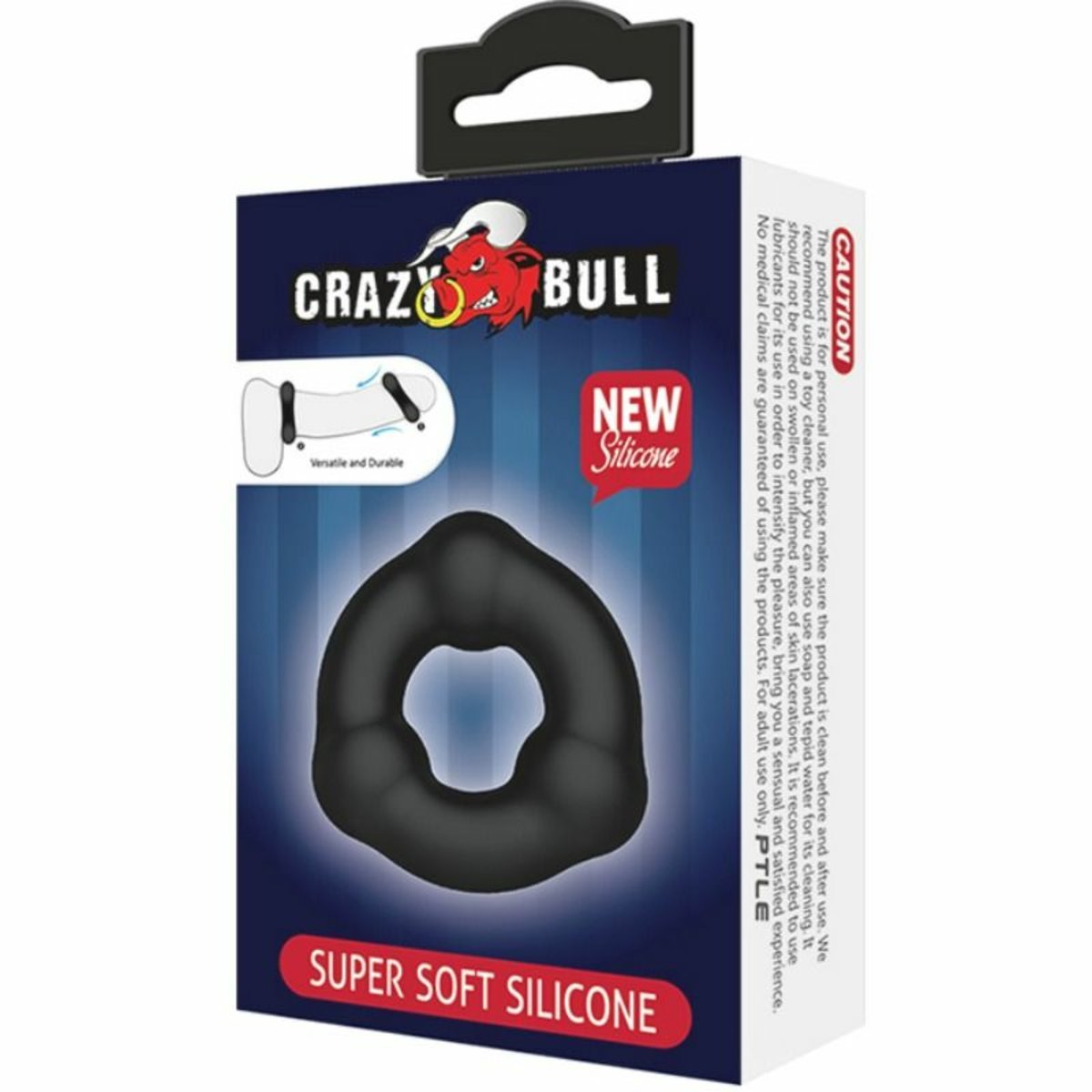 Crazy Bull Super Soft Nodulated Silicone Cock Ring