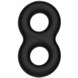 Crazy Bull Super Soft Double Cock And Balls Silicone Ring