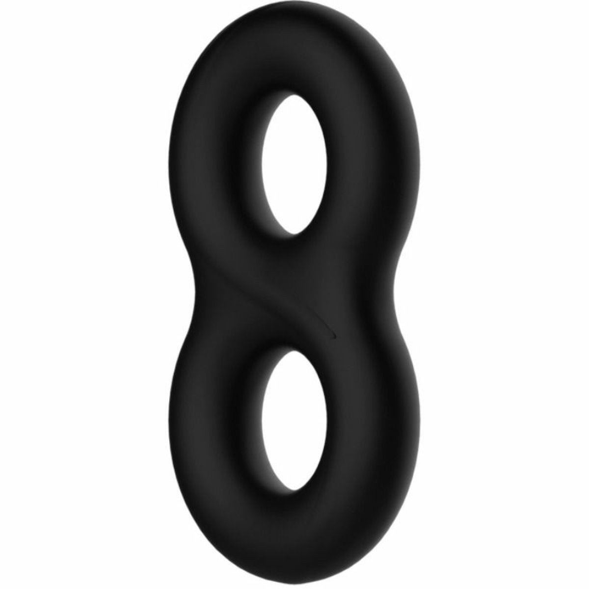 Crazy Bull Super Soft Double Cock And Balls Silicone Ring
