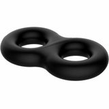 Crazy Bull Super Soft Double Cock And Balls Silicone Ring