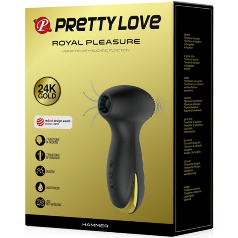 Smart Hammer Suction And Vibration Clit Stimulator-Pretty Love