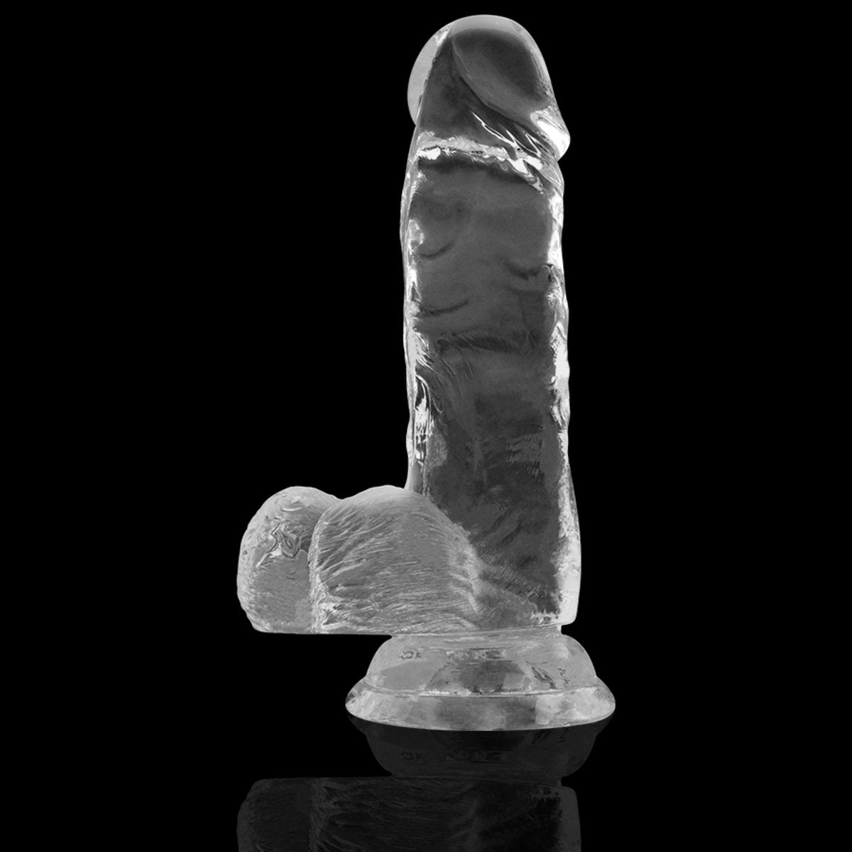 Dildo - Xray Clear Cock With Balls-15.5cm X 3.5cm