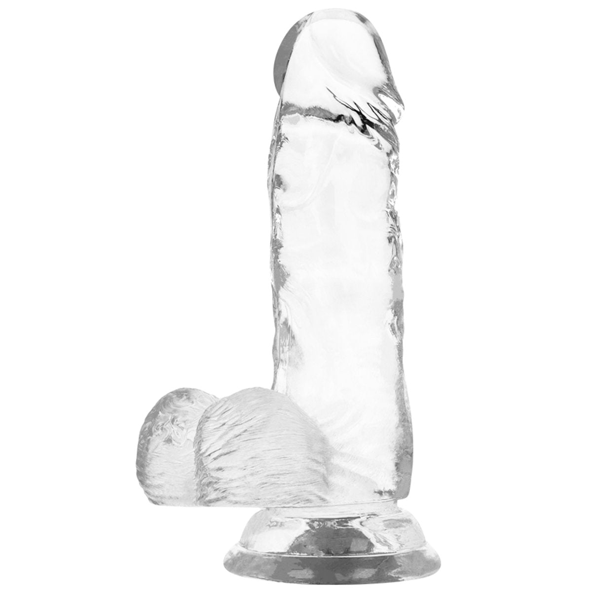 Dildo - Xray Clear Cock With Balls-15.5cm X 3.5cm