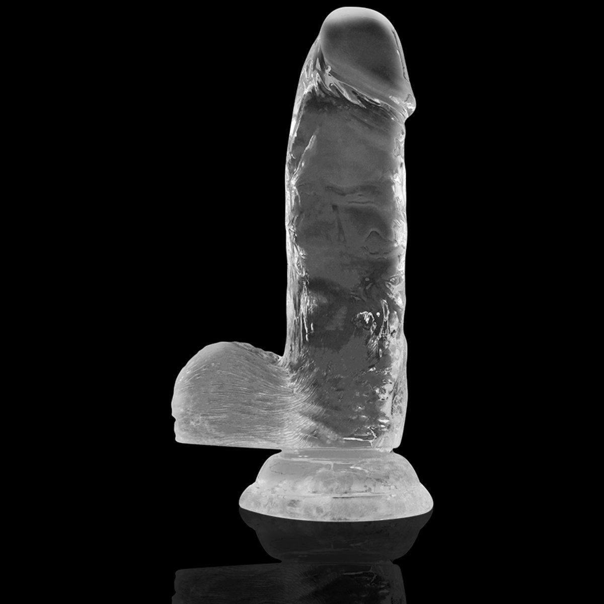 Dildo - Xray Clear Cock With Balls-15.5cm X 3.5cm
