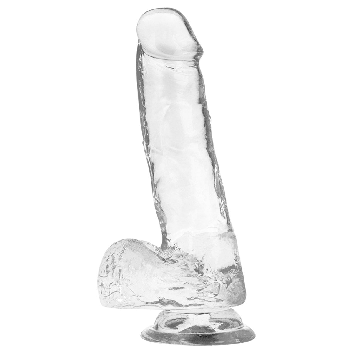 Dildo-Xray Clear Cock With Balls-18.5cm X 3.8cm
