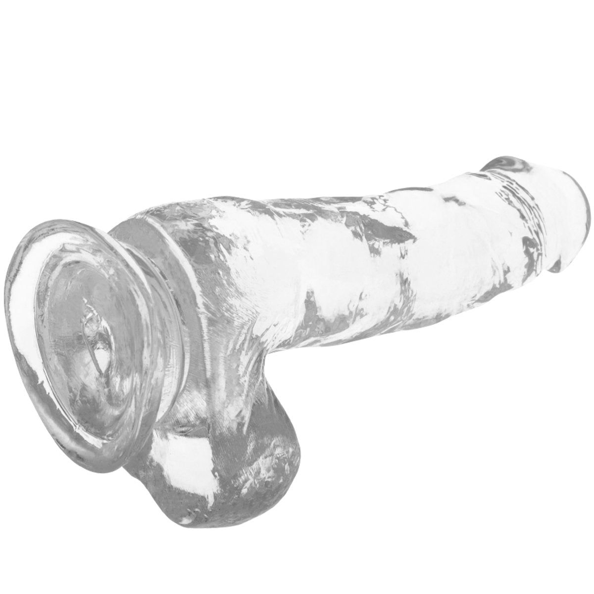 Dildo-Xray Clear Cock With Balls-18.5cm X 3.8cm