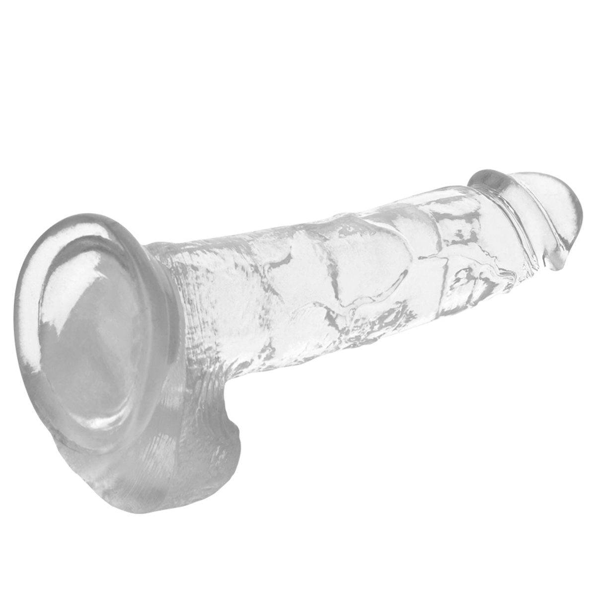 Dildo-Xray Clear Cock With Balls-22cm X 4.6cm