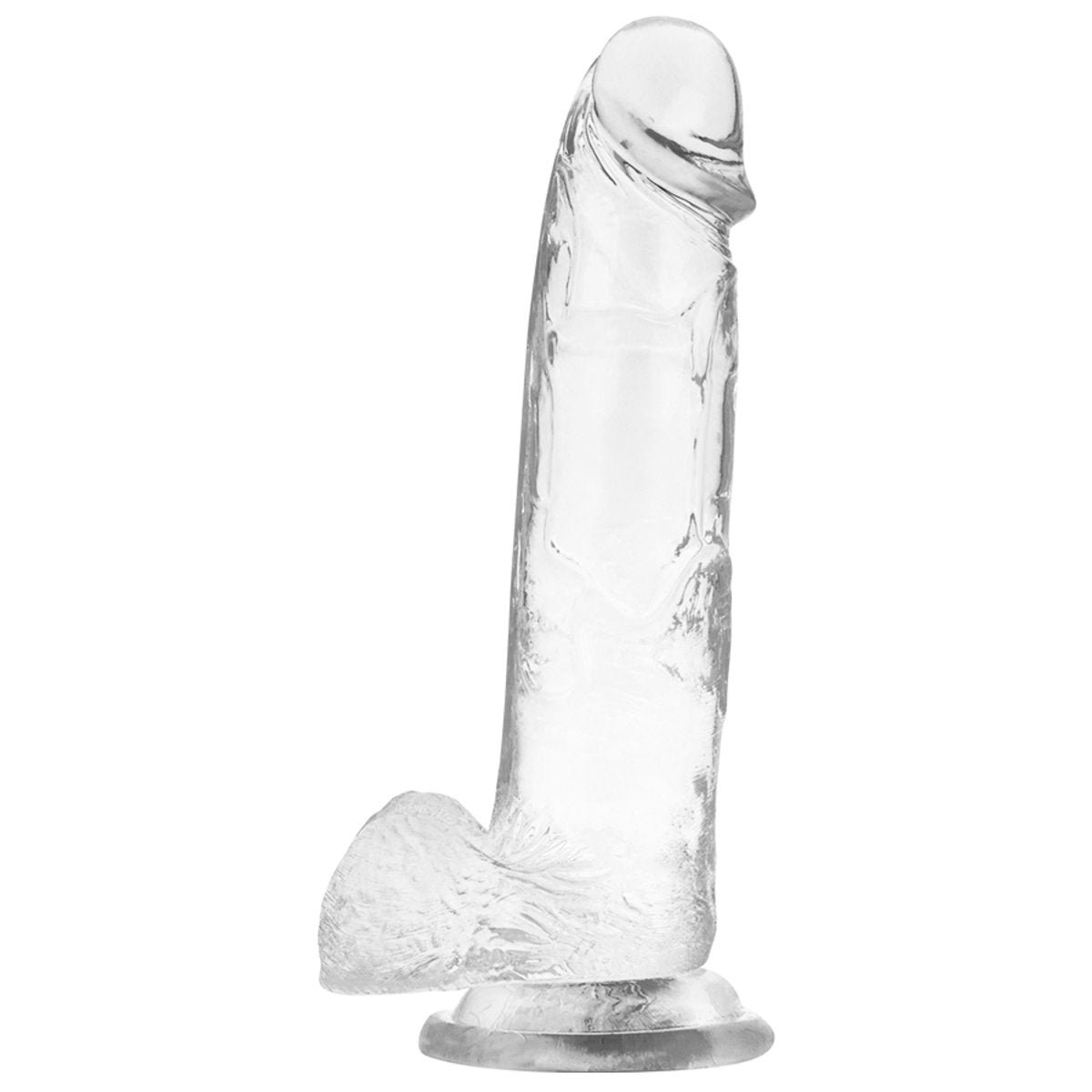 Dildo-Xray Clear Cock With Balls-22cm X 4.6cm