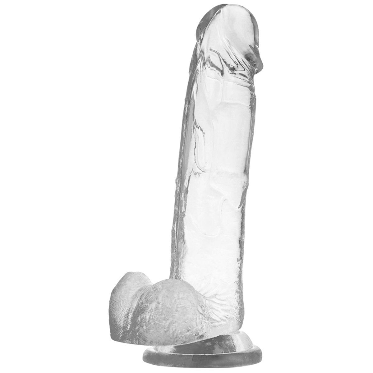 Dildo-Xray Clear Cock With Balls-22cm X 4.6cm