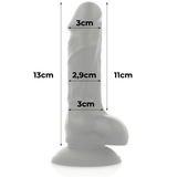 Dildo-Cock Miller Silicone Super-Bendy Black Dildo 13X3 Cm