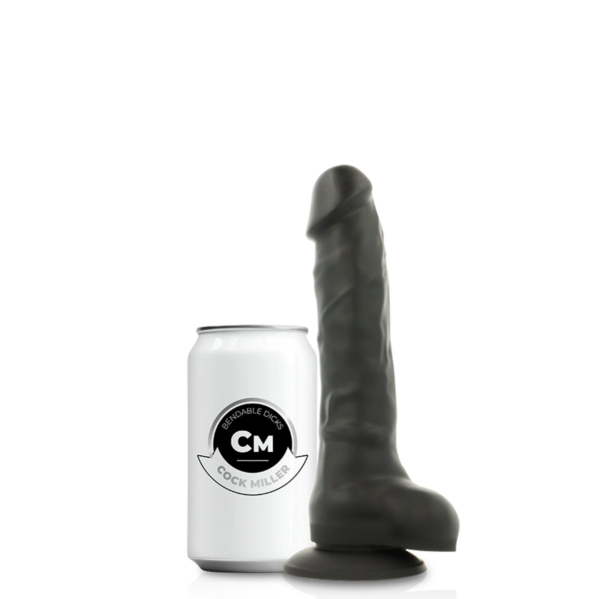 Cock Miller Silicone Super-Bendy Black Dildo 18X3.1cm