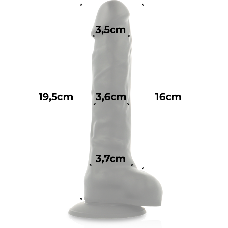 Cock Miller Silicone Super-Bendy Black Dildo 19.5 X 3.7cm