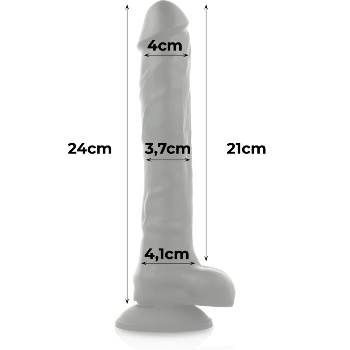 Cock Miller Silicone Super-Bendy Black Dildo 24X4Cm X