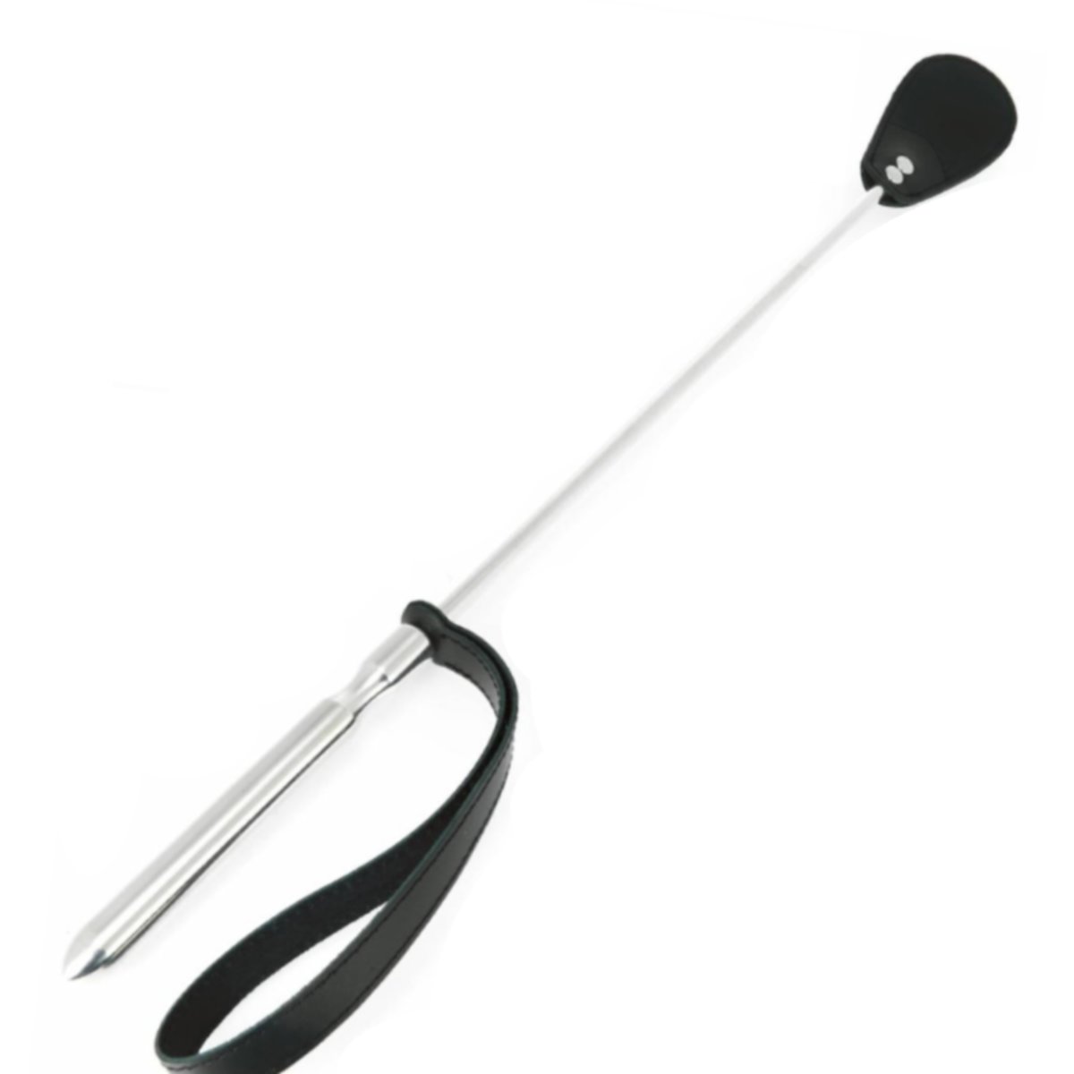 Metalhard Steel And Leather Riding Crop