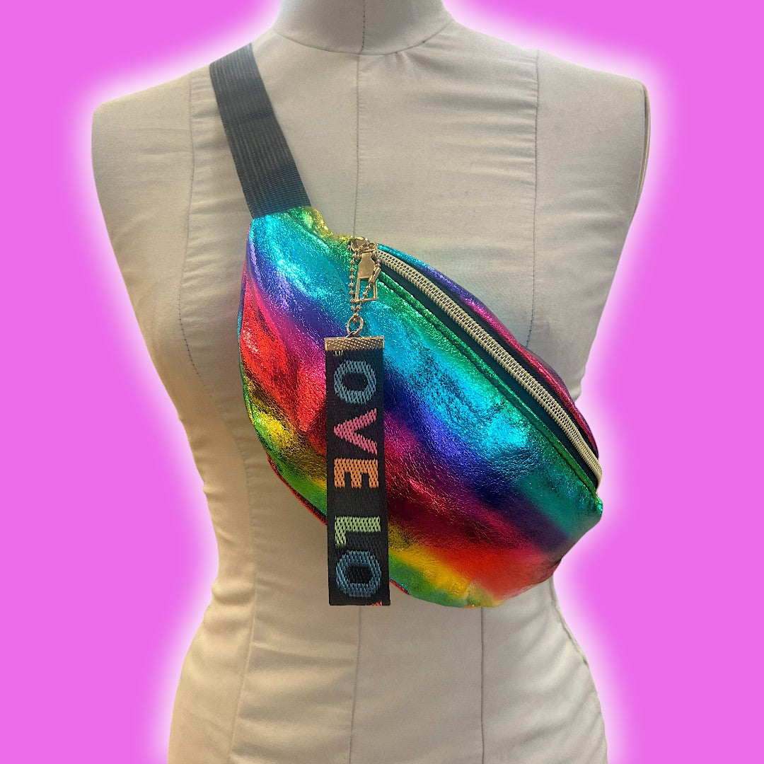 Metallic Rainbow Bum Bag