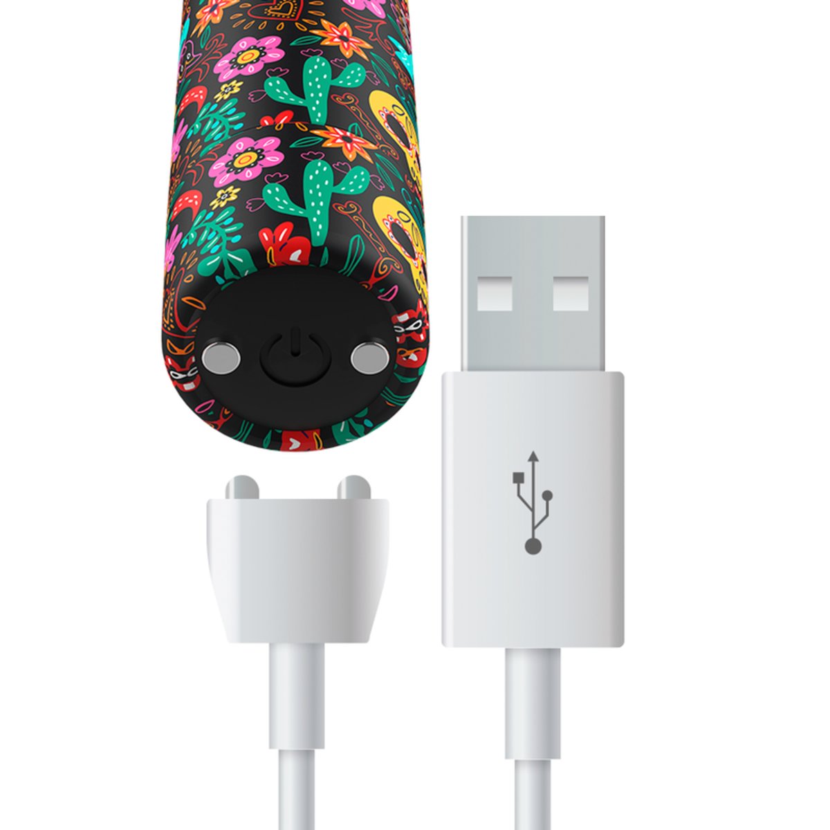 Custom Bullet Vibrator Skull And Cactus Rechargeable