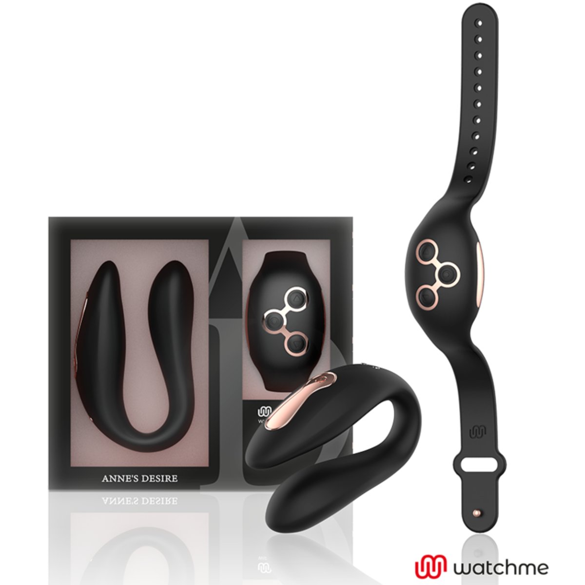 Watchme Anne'S Desire Dual Pleasure Vibrator Wireless Technology