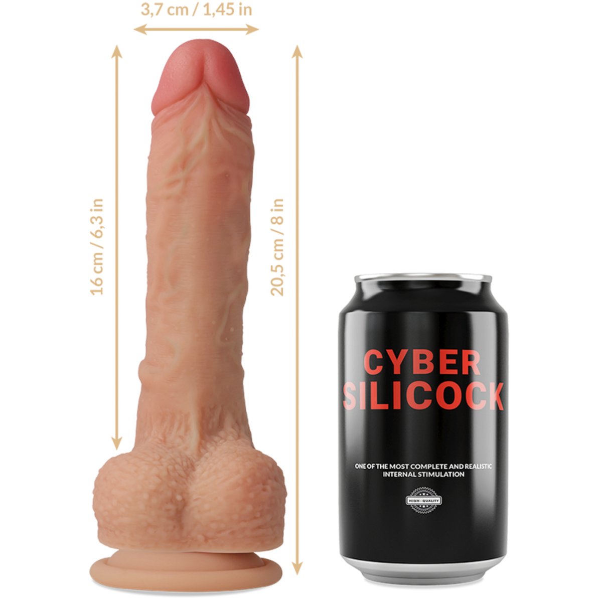 Dildo-Cyber Silicock Connor Realistic Cock
