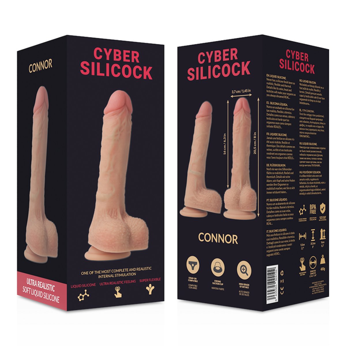Dildo-Cyber Silicock Connor Realistic Cock