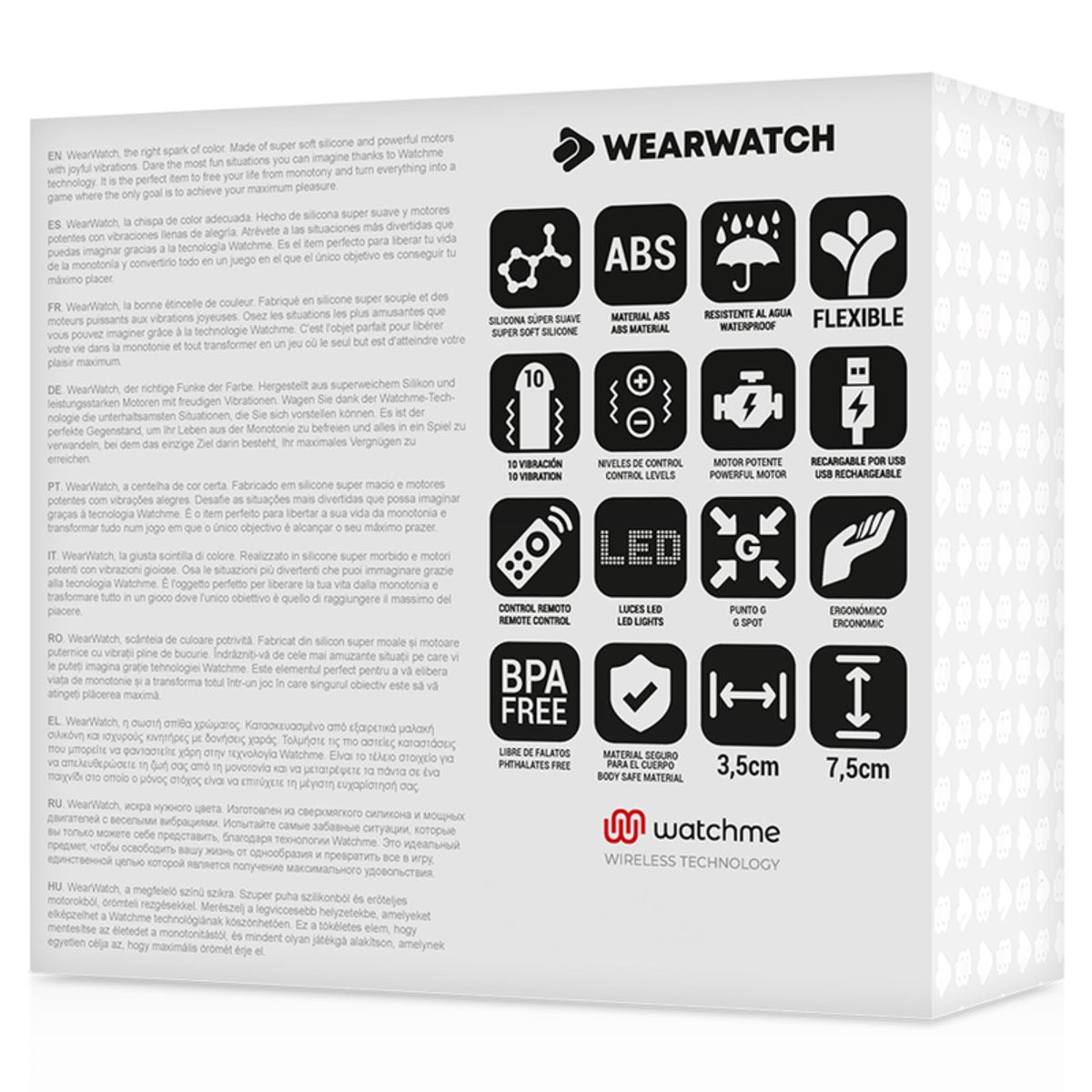 Watchme Wearwatch Egg Vibrator Wireless Technology Fuchsia/ Jet