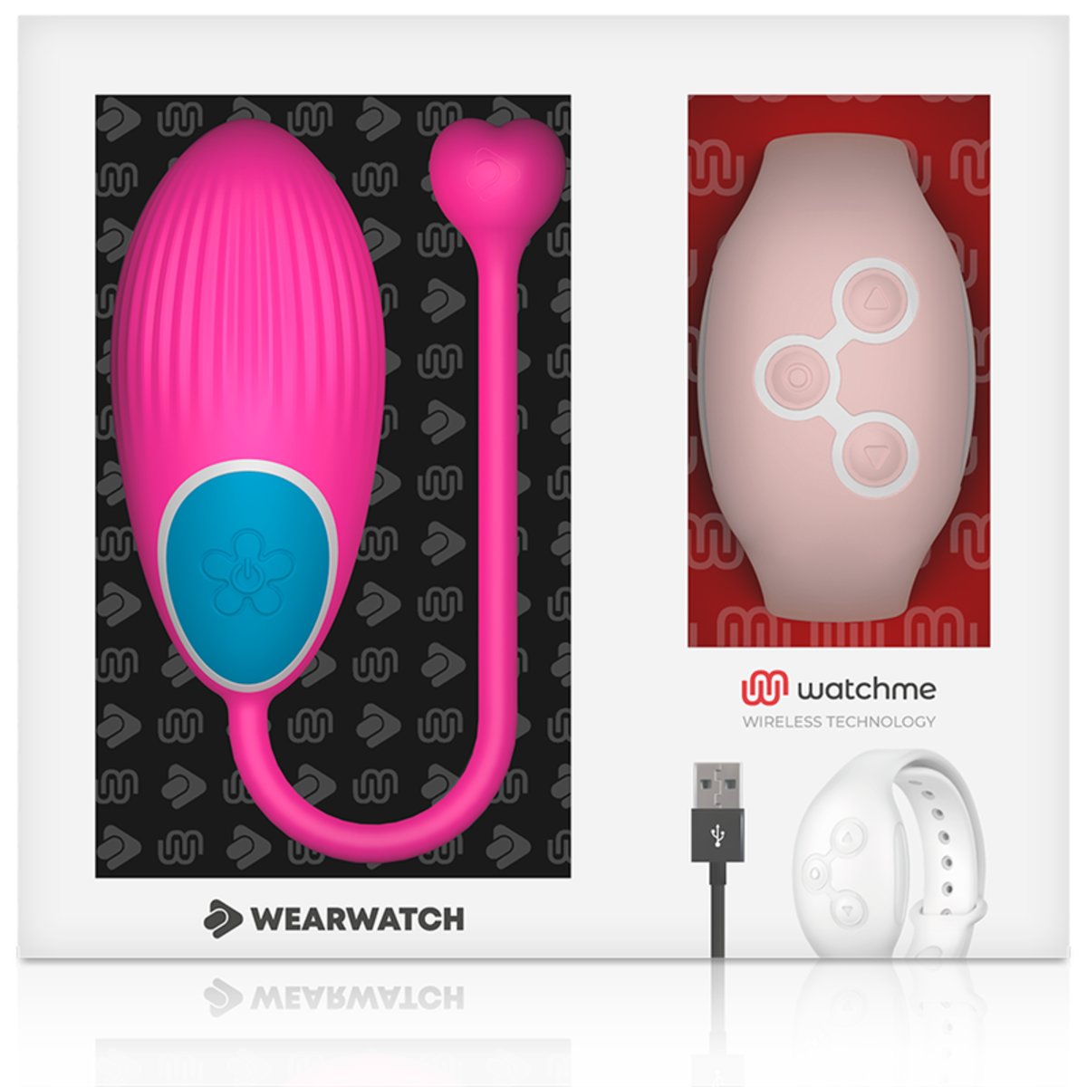 Watchme Wearwatch Egg Vibrator Wireless Technology Fuchsia/ Soft