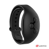 Watchme Wearwatch Dual Pleasure Couples Vibrator Wireless Technology Aquamarine/ Jet