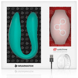 Watchme Wearwatch Dual Pleasure Couples Vibrator Wireless Technology Light