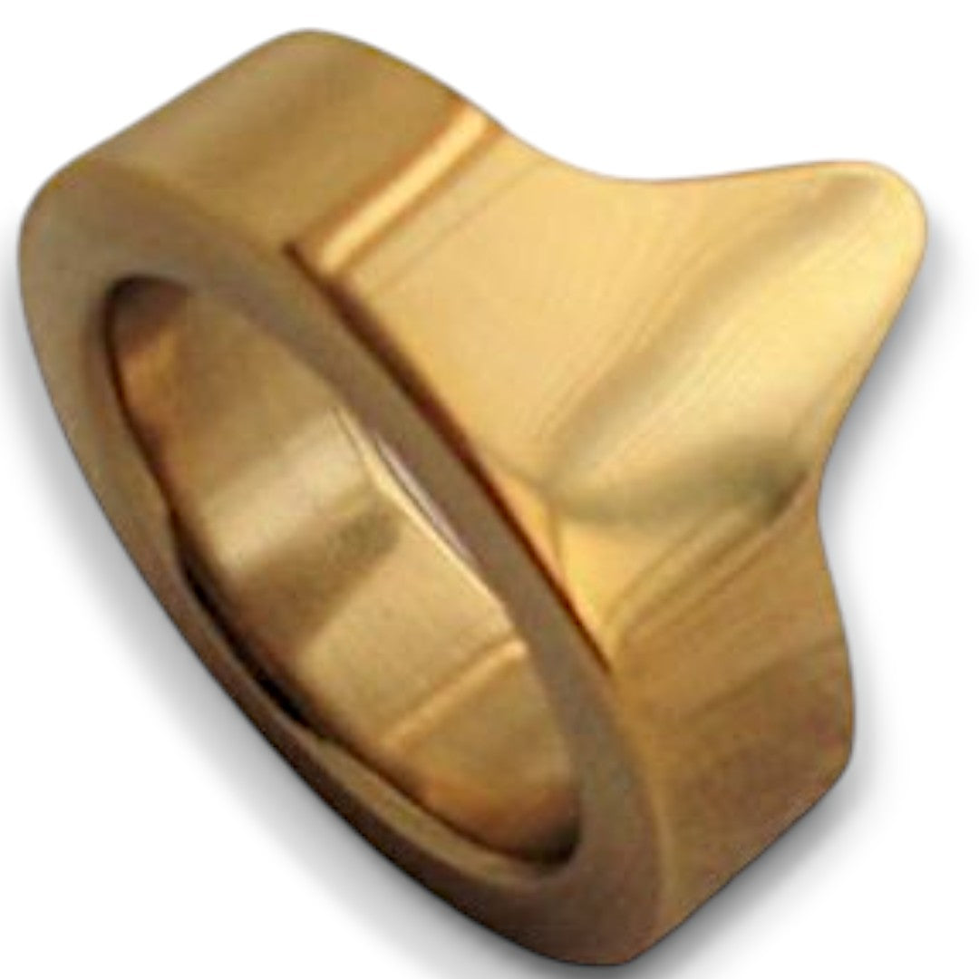 Gold Steel Glans Ring