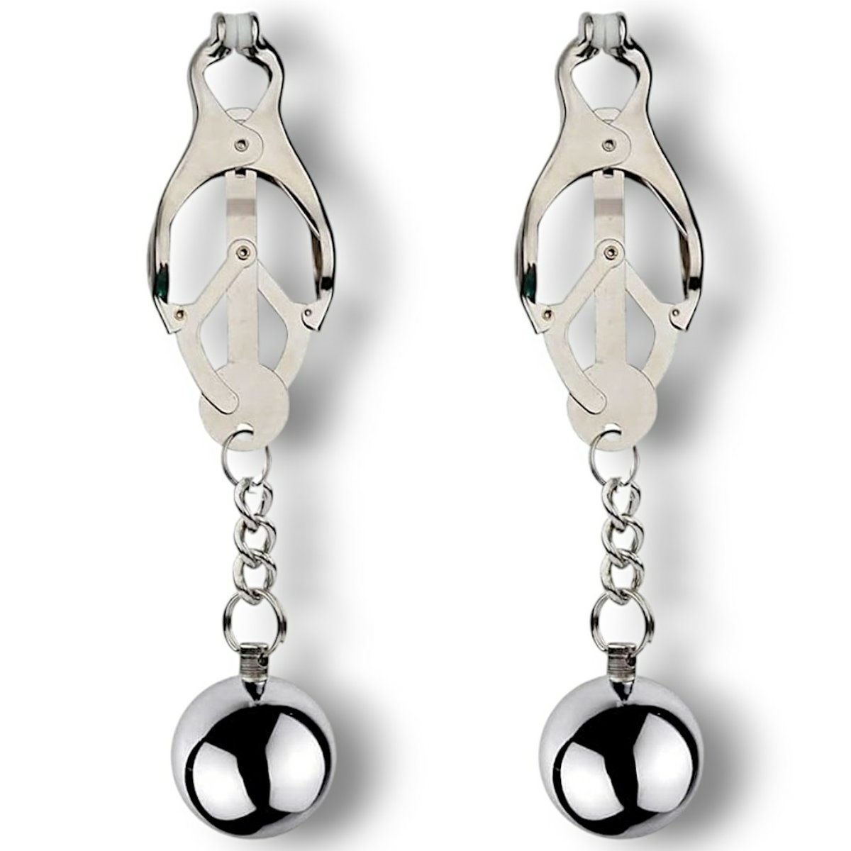 Clover Nipple Clamps With Ball Weights