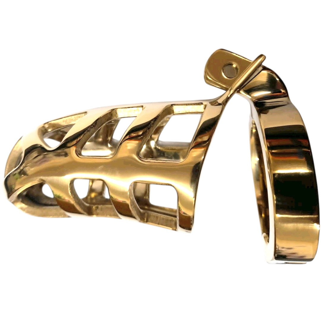 Brutal Cock Cage Gold