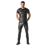 TOF Kinky Faux Leather Jeans Black