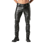 TOF Kinky Faux Leather Jeans Black