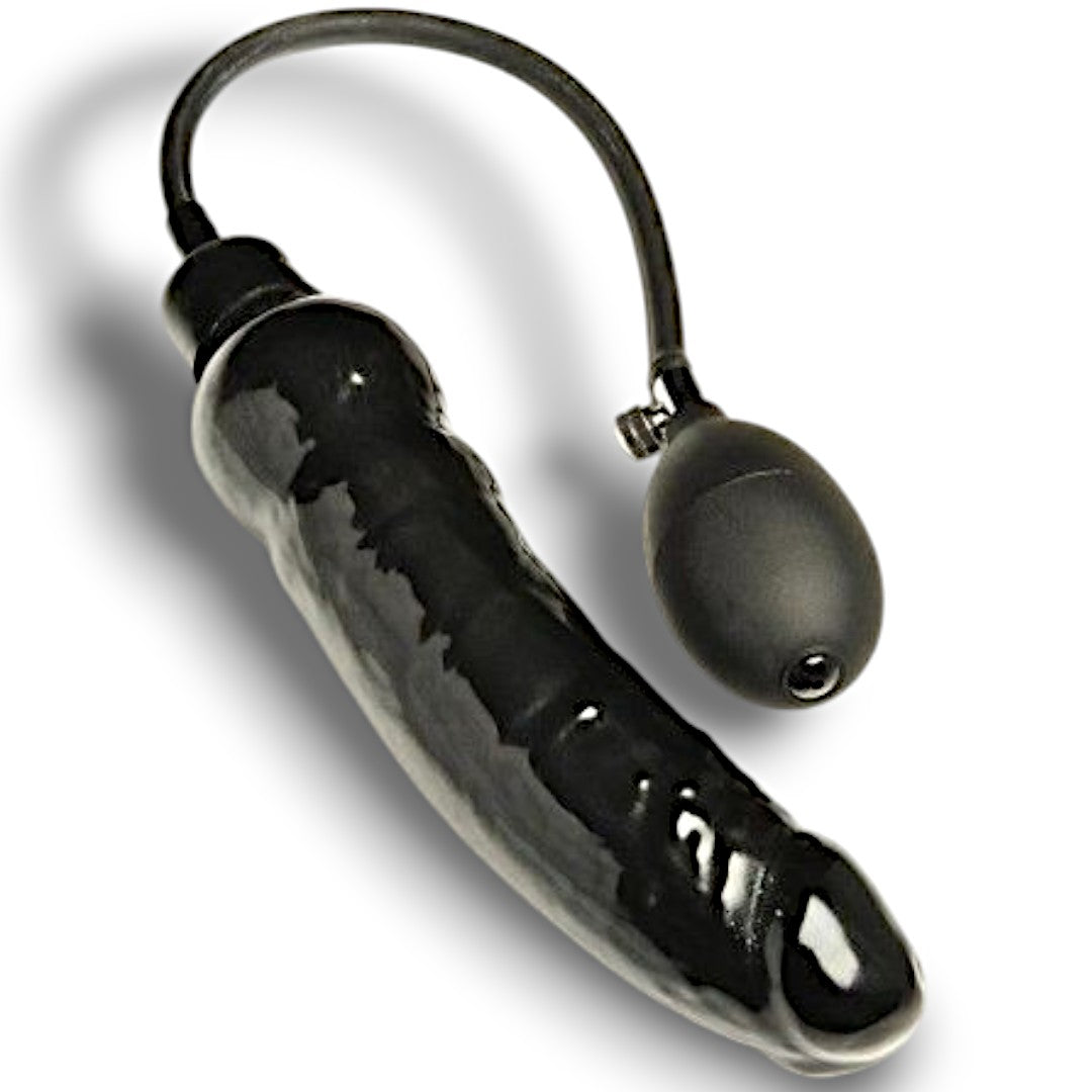 Dildo-Large Black Inflatable Dildo