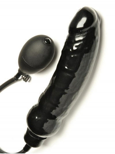 Dildo-Large Black Inflatable Dildo