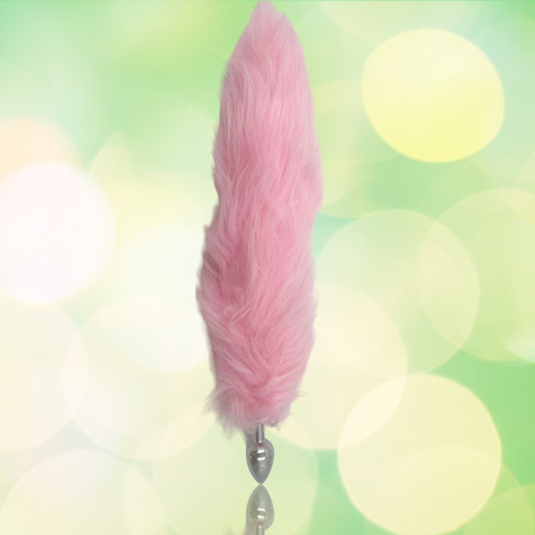 Light-up Tail with Steel Butt-Plug  Pink