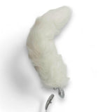 Light-up Tail with Steel Butt-Plug  White