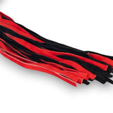 Leather & Suede Flogger Black & Red