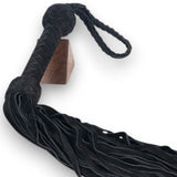 Suede Leather Flogger Black