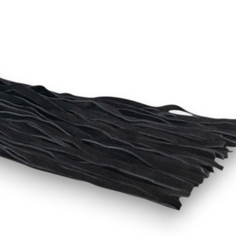 Suede Leather Flogger Black