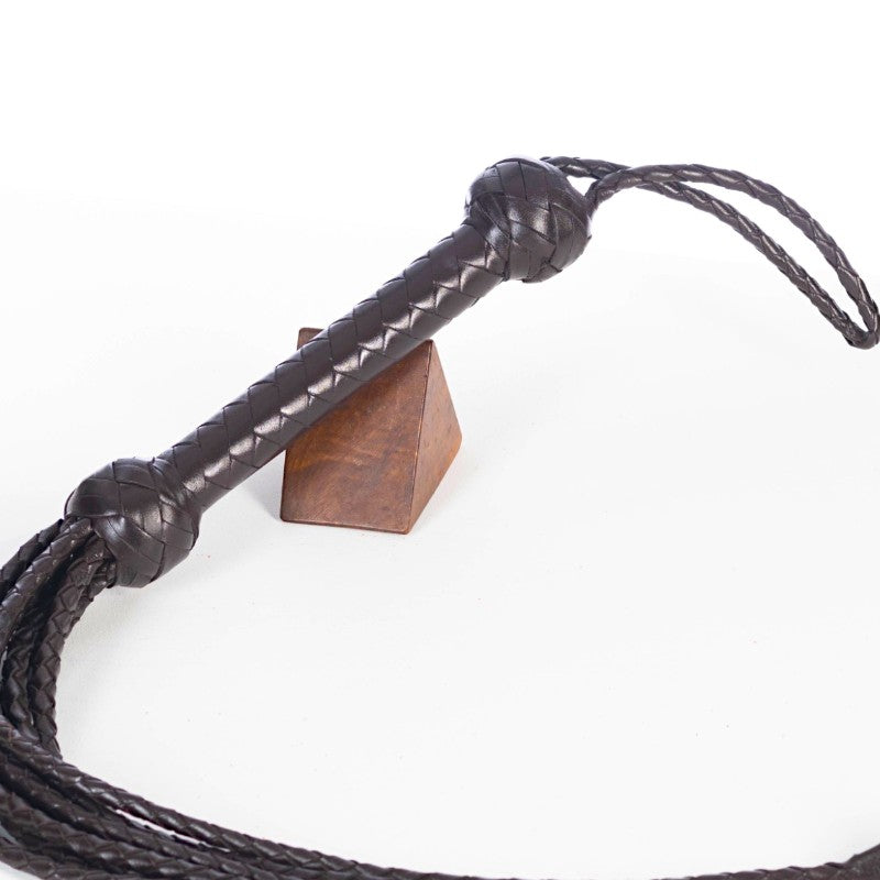 Leather Cat-O-Nine Tails Dark Chocolate